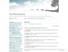 Tablet Screenshot of blessingsblog.wordpress.com