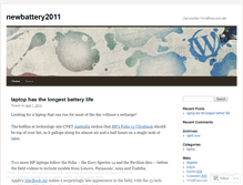 Tablet Screenshot of newbattery2011.wordpress.com