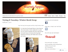 Tablet Screenshot of burntapple.wordpress.com