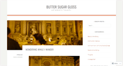 Desktop Screenshot of buttersugargloss.wordpress.com