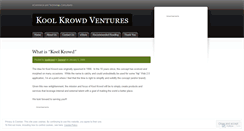 Desktop Screenshot of koolkrowd.wordpress.com