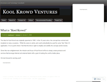 Tablet Screenshot of koolkrowd.wordpress.com