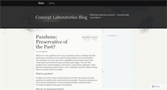 Desktop Screenshot of conceptlabs.wordpress.com