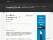 Tablet Screenshot of conceptlabs.wordpress.com