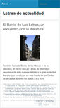Mobile Screenshot of letrasdeactualidad.wordpress.com