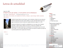 Tablet Screenshot of letrasdeactualidad.wordpress.com