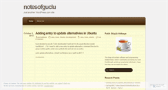 Desktop Screenshot of notesofguclu.wordpress.com
