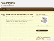 Tablet Screenshot of notesofguclu.wordpress.com