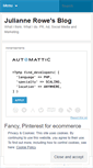 Mobile Screenshot of juliannerowe.wordpress.com