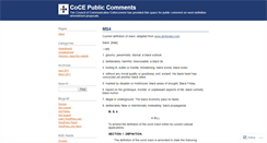 Desktop Screenshot of cocecomments.wordpress.com