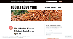 Desktop Screenshot of foodiloveyou.wordpress.com