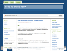 Tablet Screenshot of onlineintro.wordpress.com