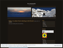 Tablet Screenshot of icecommunity.wordpress.com