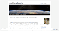 Desktop Screenshot of materialismodialectico.wordpress.com