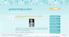 Desktop Screenshot of goteambettyauction.wordpress.com