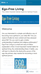 Mobile Screenshot of egofreeliving.wordpress.com