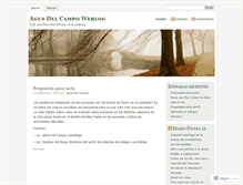 Tablet Screenshot of agustinadelcamponm.wordpress.com