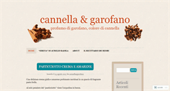 Desktop Screenshot of cannellaegarofano.wordpress.com