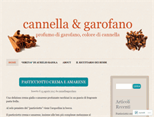 Tablet Screenshot of cannellaegarofano.wordpress.com