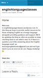Mobile Screenshot of englishlanguageclasses.wordpress.com