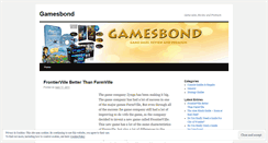 Desktop Screenshot of gamesbond.wordpress.com