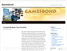 Tablet Screenshot of gamesbond.wordpress.com