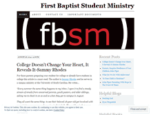 Tablet Screenshot of fbsmblog.wordpress.com