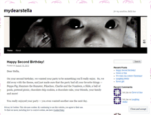 Tablet Screenshot of mydearstella.wordpress.com