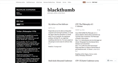 Desktop Screenshot of blackthumb.wordpress.com