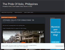 Tablet Screenshot of dinagyang.wordpress.com