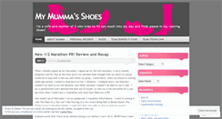 Desktop Screenshot of mymummashoes.wordpress.com