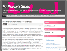 Tablet Screenshot of mymummashoes.wordpress.com