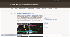 Desktop Screenshot of neighbourhoodwalks.wordpress.com