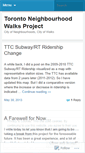 Mobile Screenshot of neighbourhoodwalks.wordpress.com