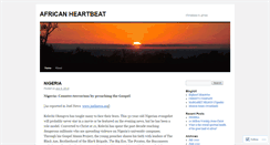 Desktop Screenshot of africanheartbeat.wordpress.com