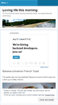 Mobile Screenshot of lovinglifethismorning.wordpress.com