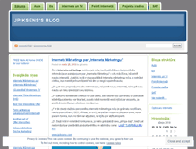 Tablet Screenshot of jpiksens.wordpress.com