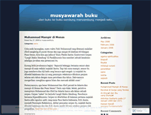 Tablet Screenshot of musyawarahbuku.wordpress.com