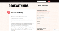 Desktop Screenshot of cookwithkids.wordpress.com