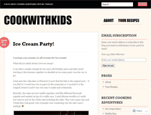 Tablet Screenshot of cookwithkids.wordpress.com