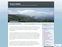 Tablet Screenshot of amazonadoptee.wordpress.com