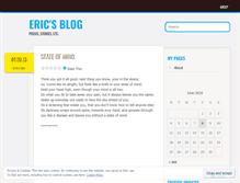 Tablet Screenshot of ericwburt.wordpress.com
