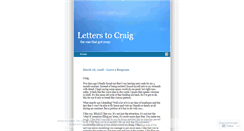 Desktop Screenshot of letterstocraig.wordpress.com