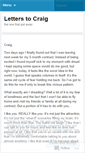 Mobile Screenshot of letterstocraig.wordpress.com