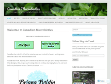 Tablet Screenshot of canadianmacrobiotics.wordpress.com