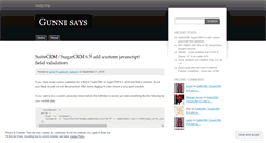 Desktop Screenshot of gunnicom.wordpress.com
