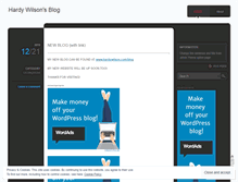 Tablet Screenshot of hardywilson.wordpress.com