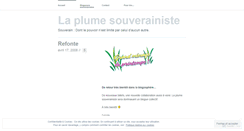 Desktop Screenshot of plumesouverainiste.wordpress.com