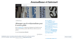 Desktop Screenshot of journalismeenligne.wordpress.com