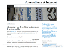 Tablet Screenshot of journalismeenligne.wordpress.com